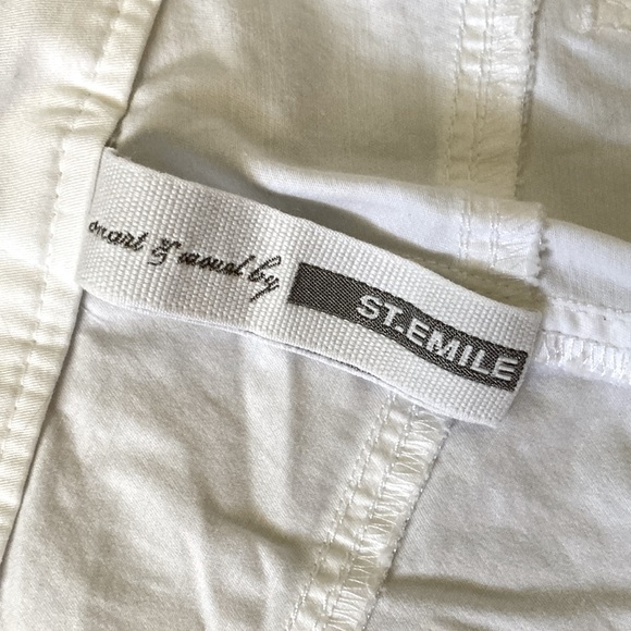 🔴 ST. EMILE white designer trousers, size US 6. - Picture 5 of 7